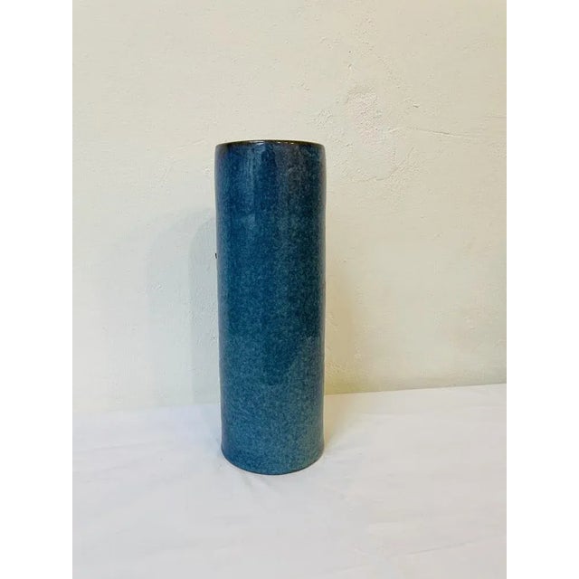 1950s Large Handmade Ceramic Vase For Sale - Image 5 of 8