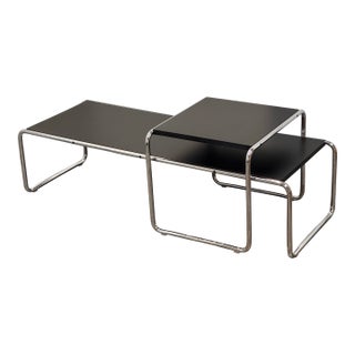 Marcel Breuer for Knoll Lacio Side Tables, Set For Sale