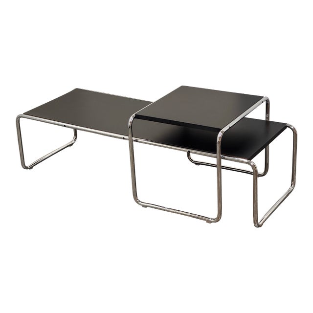 Marcel Breuer for Knoll Lacio Side Tables, Set For Sale