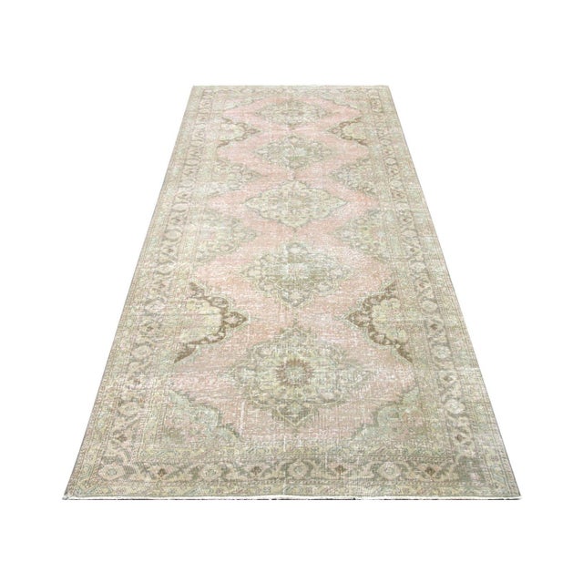 1960s Turkish Oushak Rug For Sale In Los Angeles - Image 6 of 6