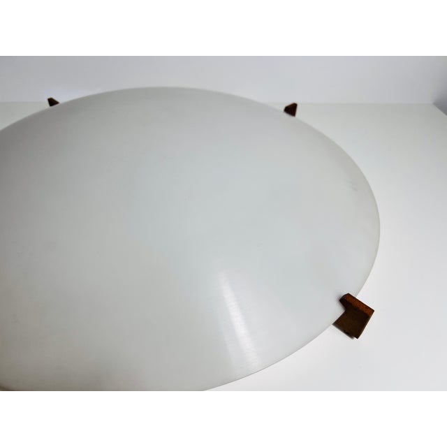 Teak and Plexiglass Flush Mount by Uno & Östen Kristiansson for Luxus Sweden For Sale - Image 9 of 12