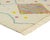 A vivid striped diamond glows at the top of this ivory rug like a woven sunburst, anchoring a playful scatter of tiny...