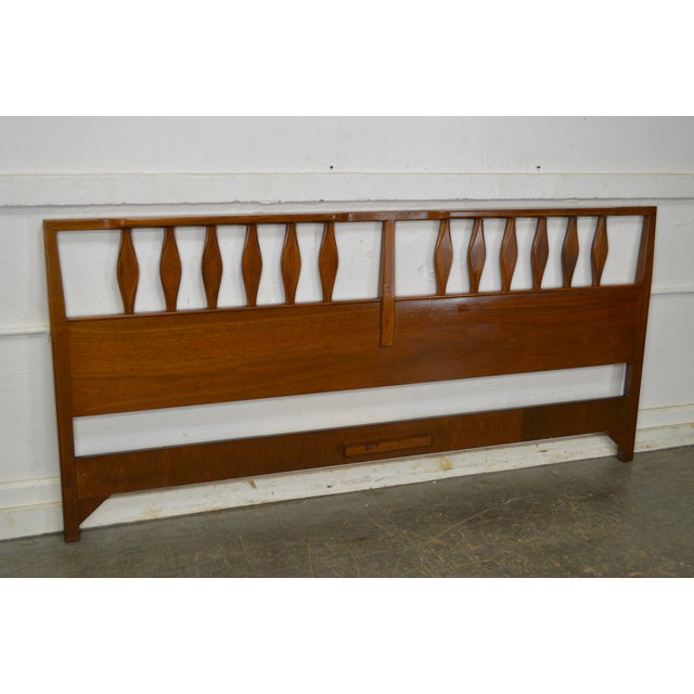 Mid Century Danish Modern Style Walnut King Size Headboard ... Do it cheaper, better (higher quality), and make it any color you like.
