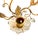 Maison Baguès Style Sconces Pair Antique French Gilt Brass Crystal Floral Decor For Sale - Image 9 of 13