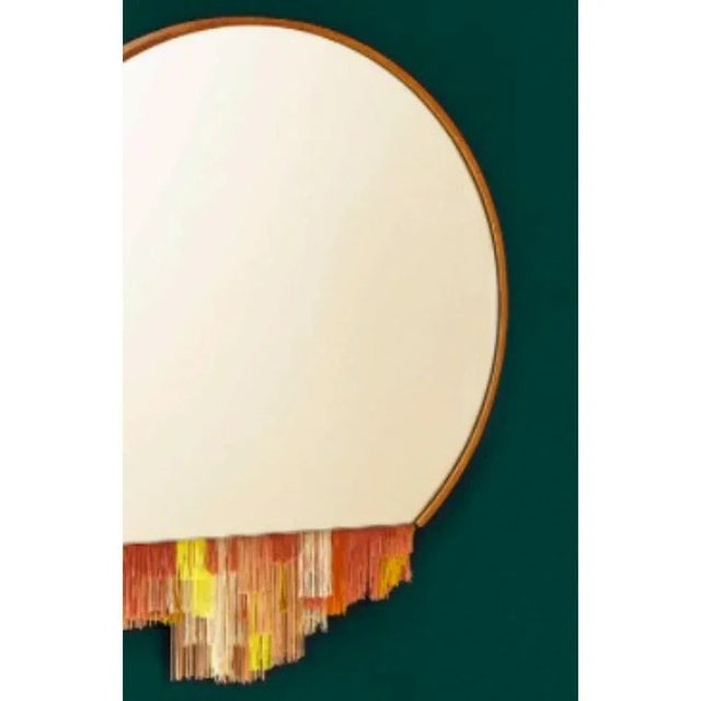 Fringe Mirror in Green by Tero Kuitunen For Sale - Image 4 of 6