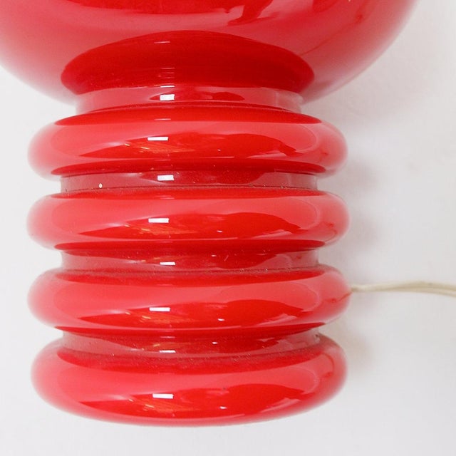 Opaline Glass Table Lamp by Herwig & Frank Sterckx for De Rupel, 1960s For Sale - Image 6 of 10