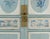 Large Chinese 20th-Century Cabinet With Blue and White Hand-Painted Flowers and Landscape Panels For Sale In New York - Image 6 of 12