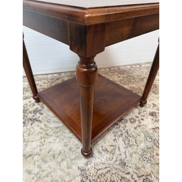 Brown Georgian Style Walnut Side Table For Sale - Image 8 of 12