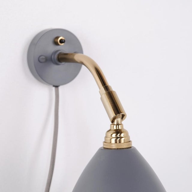 Bestlite BL7 Wall Lamp in Brass and Grey by Robert Dudley Best for Gubi For Sale - Image 6 of 11