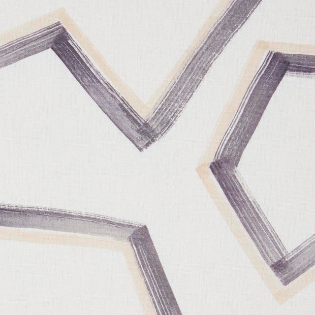 Contemporary SAMPLE - Schumacher Enzo Print Fabric In Graphite For Sale - Image 3 of 4