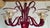 1960s Red and Gold Murano Glass Chandelier, Italy For Sale - Image 9 of 12