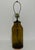 Vintage amber glass bottle table lamp with brass hardware. Blenko Glass Company, founded in 1893 in West Virginia, became...