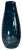Glass 14+ In, Tall Art Glass Wavy Pattern Blue Vase For Sale - Image 7 of 12