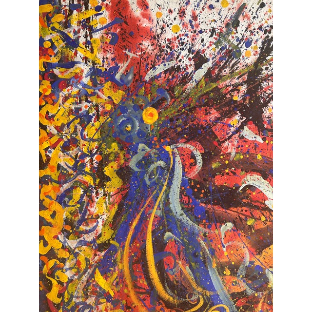 This is a stunning Large Original Mixed Media Painting on Paper by Listed California Artist, Hendrik Grise (1914-1982)....