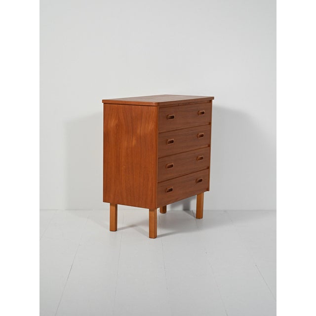 Scandinavian Teak Chest of Drawers, 1960s For Sale - Image 3 of 9