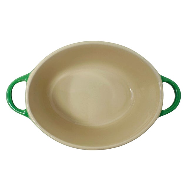 Le Creuset 12oz Petite Oval Casseroles in Bamboo Green - Set of 4 For Sale - Image 9 of 11