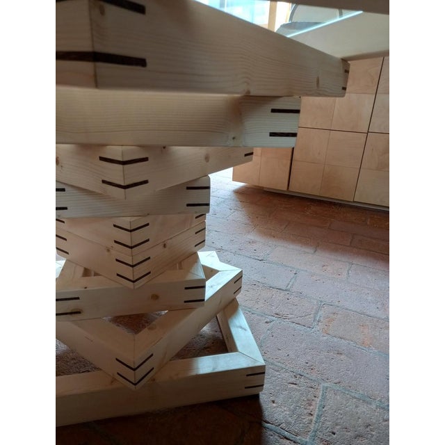 White Corinto Table by Ferdinando Meccani for Meccani Arredamenti, 1986 For Sale - Image 8 of 9