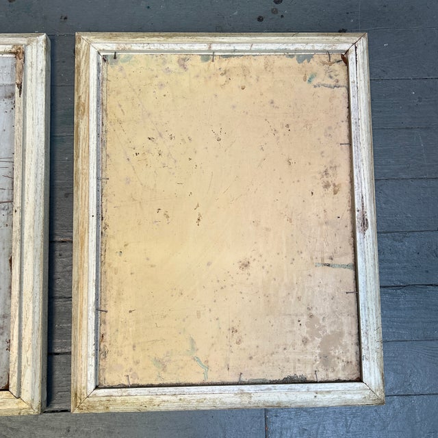 Two 1960’s Original Impressionist Lake and Bridge Landscape Paintings - Set of Two For Sale - Image 9 of 9