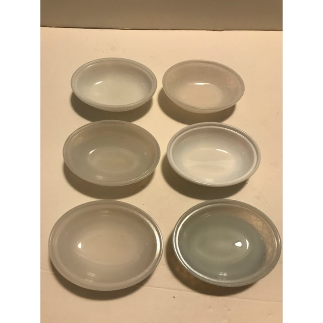 Indiana Glass Company 1930s Indiana Milk Glass Hen on Nest Serving Bowls- Set of 6 For Sale - Image 4 of 12