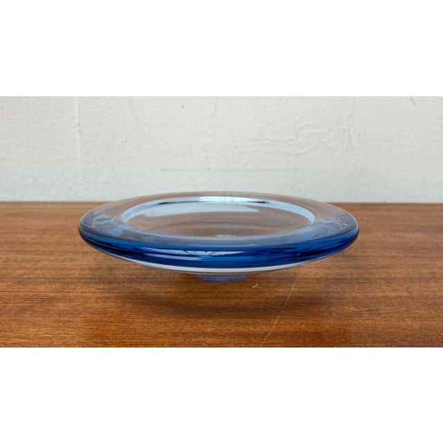 Glass Mid-Century Modern Danish Glass Bowl by Per Lütken for Holmegaard, 1960s For Sale - Image 7 of 18