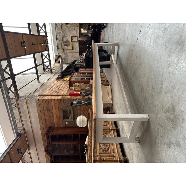 1950s Mid-Century Workbench in Wood For Sale - Image 5 of 12