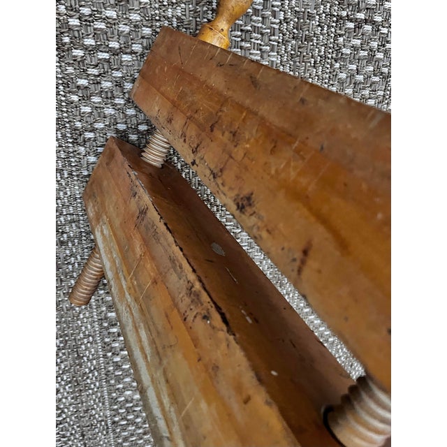 Vintage Professional Bookbinding Thick Block Finishing Press For Sale - Image 10 of 12