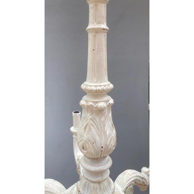 Wood Florence Chandelier in Wood, 1960s For Sale - Image 7 of 11