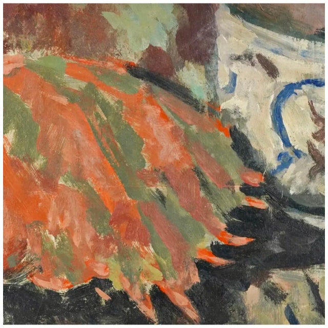 Roger Mühl, Roger Muhl Fauvist Still Life Cactus Ecole de Paris French Oil Painting Paques, 1958 For Sale - Image 14 of 14