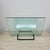 Postmodern Vintage Italian Curved Glass Magazine Rack, 1980s For Sale - Image 3 of 18