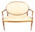 English Edwardian Period Oval Back Settee For Sale