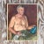A fabulous vintage Boho original oil portrait on board. A chic composition of a handsome shirtless man. Deep rich color...