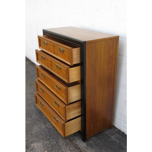 Late 20th Century Thomasville Chinoiserie Hollywood Regency Tall Chest of Drawers 6213 For Sale - Image 11 of 15