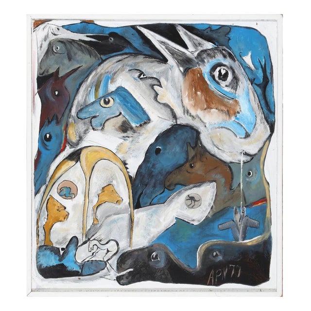 Anton Peter Nielsen, Untitled, Oil on Plywood For Sale
