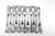 Set of 12 forks made of solid silver, 2 hallmarks, 960 grams