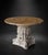 Late 19th Century Late 19th Century European-Style Round Natural Stone Dining Table With Ornate Carved Pedestal For Sale - Image 5 of 7