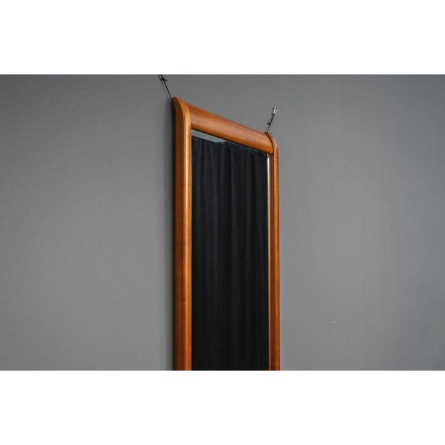 Antique Wall Mirror in Cherry Wood, Set of 2 For Sale - Image 4 of 12