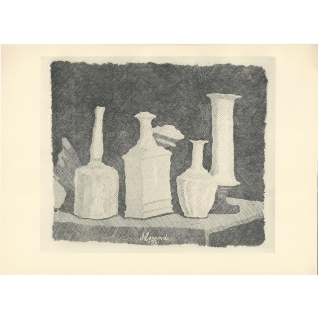 Giorgio Morandi, Still Life with White Objects on Dark Background, 1931-1957, Lithograph For Sale - Image 7 of 8