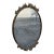 Italian Italian Solid Brass Oval Wall Mirror Vintage Decorative Hanging Mirror For Sale - Image 3 of 14