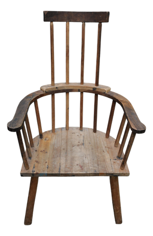 Farmhouse Spindleback Armchair, 1890s