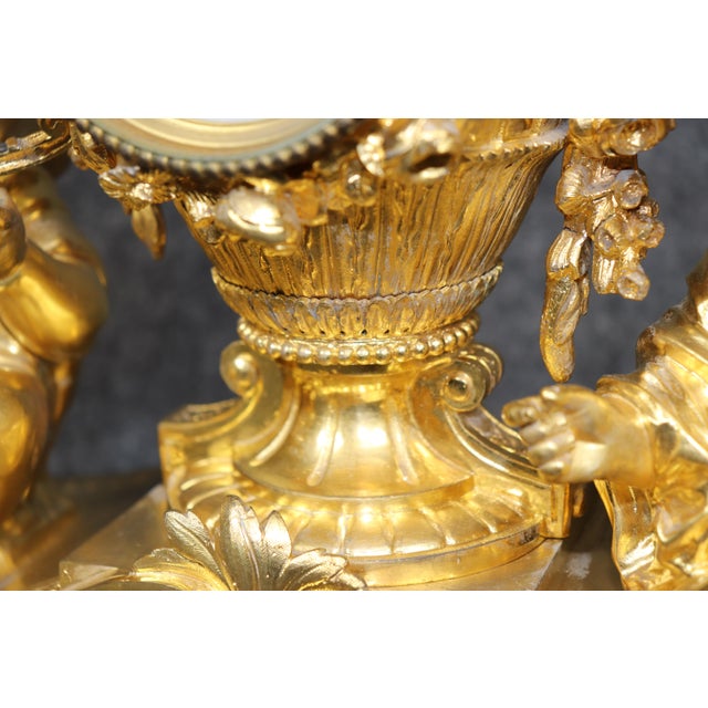 Superb Figural Bronze With Cherubs by Samuel Marti Sold by Barrd & Vignon For Sale - Image 16 of 18