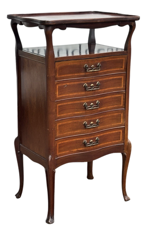 Art Noveau Inlaid Mahogany Chest of Drawers