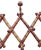 1920s French Wood Faux Bamboo Accordion Hat & Coat Rack. Turned by hand it features 3 elongated hat hooks and 7 coat pegs,...