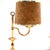 Vintage Brass Table Lamps with Velvet Shades, 1970, Set of 2 For Sale - Image 4 of 8