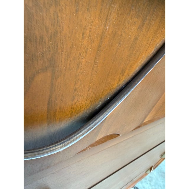 Wood 1960s Broyhill Brasilia Highboy Dresser or Chest of Drawers For Sale - Image 7 of 10