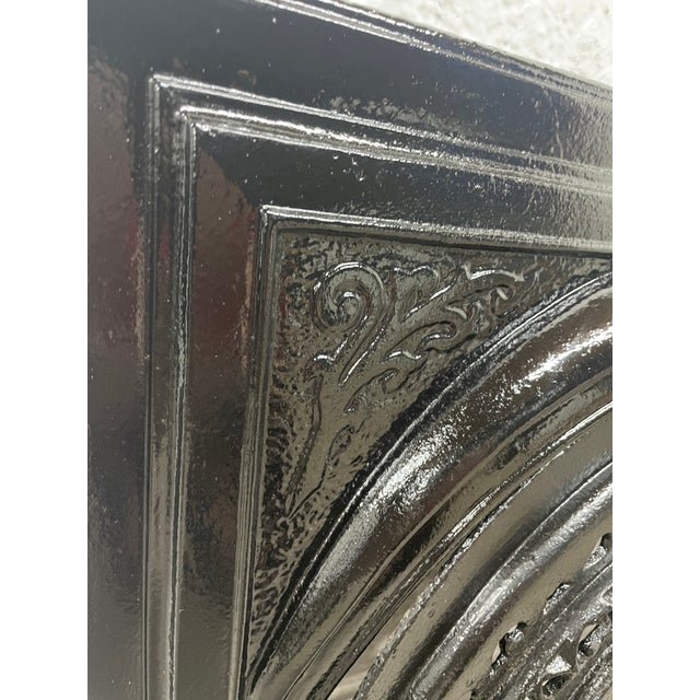 19th Century Antique Cast Iron Fireplace – Ornate Victorian Surround and Insert From New Orleans For Sale In Mobile - Image 6 of 7