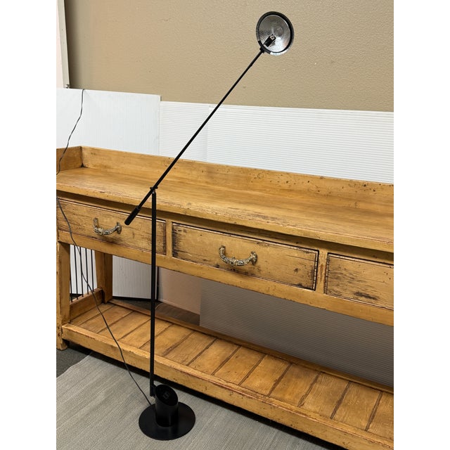 Late 20th Century Robert Sonneman for Kovacs Feather Floor Lamp, Black For Sale - Image 5 of 12