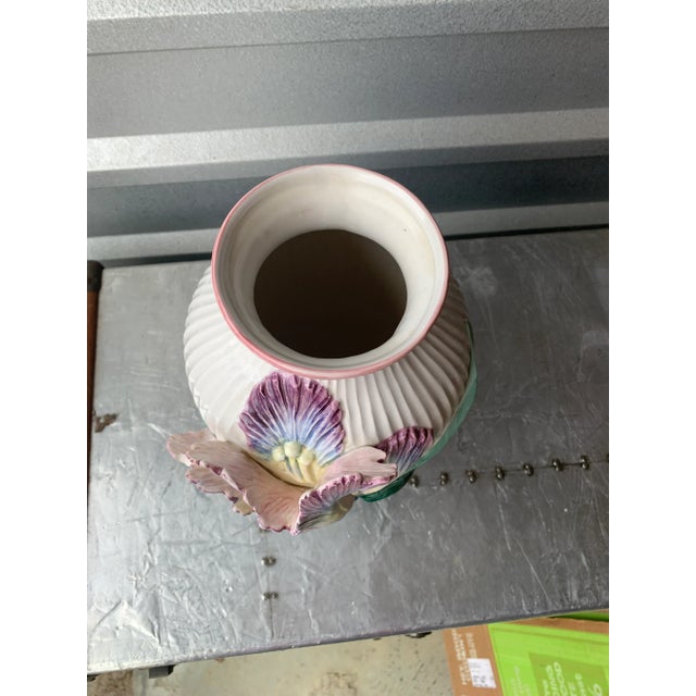 1990s Fitz & Floyd 3d Iris Flower Vase For Sale In Memphis - Image 6 of 13