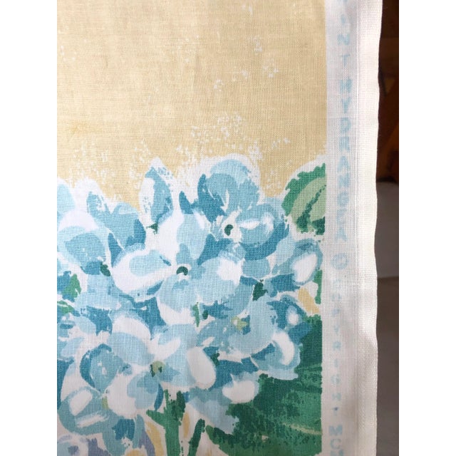 Vintage Stroheim Romann Hydrangea Chintz Fabric, 7 Yards For Sale - Image 9 of 13