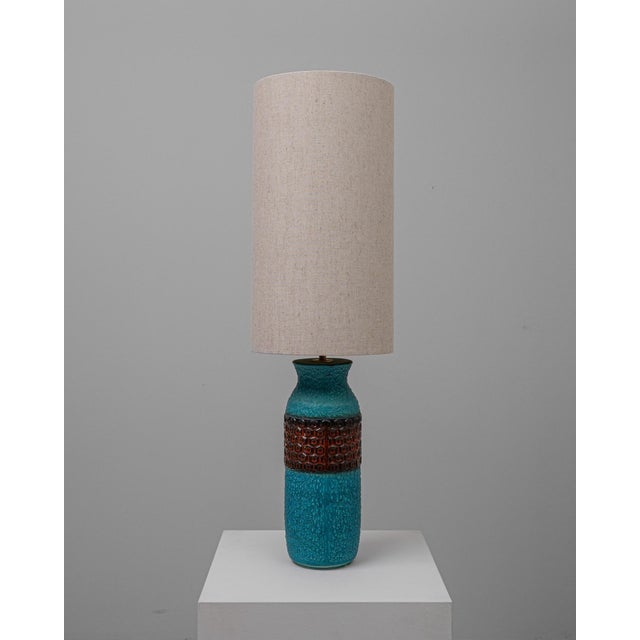 20th Century German Ceramic Table Lamp For Sale - Image 16 of 18
