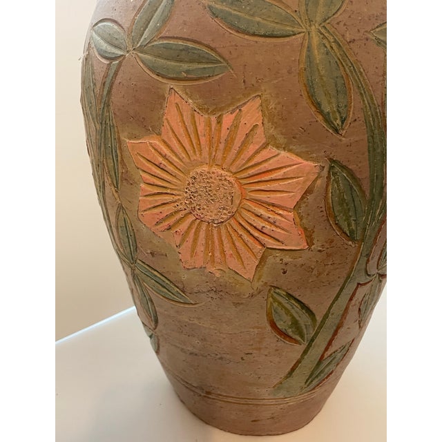 Vintage Terracotta Floor Vases, a Pair For Sale - Image 9 of 12